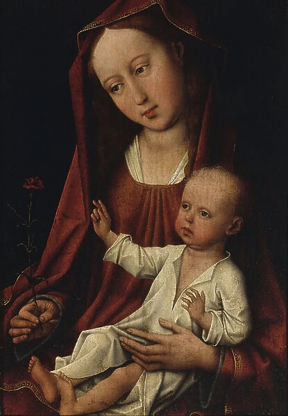 The Virgin with the Carnation (oil on panel)