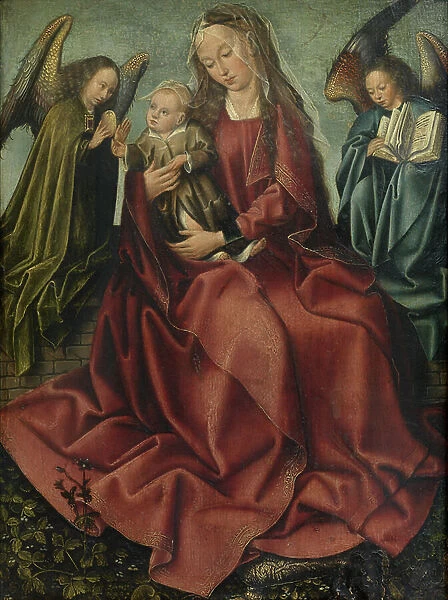 The Virgin and Child between two angels, 1495 (oil on panel)