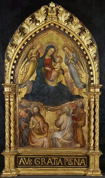 Virgin and Child with Angels and Four Saints, c. 1400-15 (tempera & gold leaf on panel)