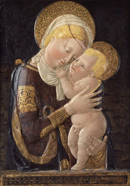 Virgin and Child, c. 1450 (painted stucco)