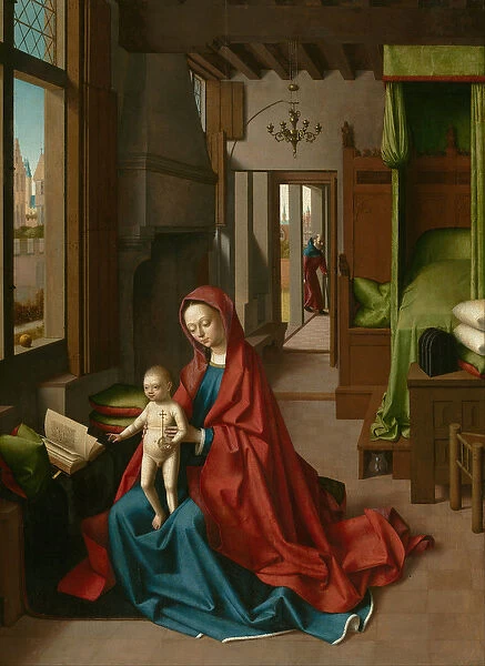 Virgin and Child in a Domestic Interior, 1460-67 (oil on panel)
