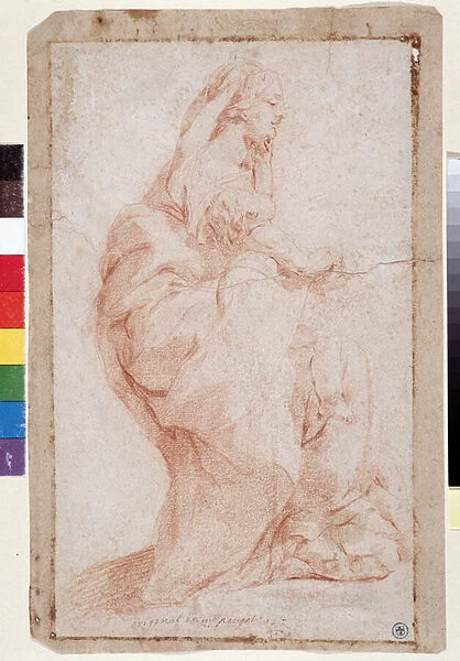 The Virgin and the Child Jesus (drawing)