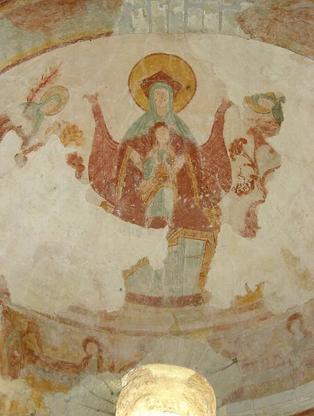 Virgin and Child in majesty (fresco)