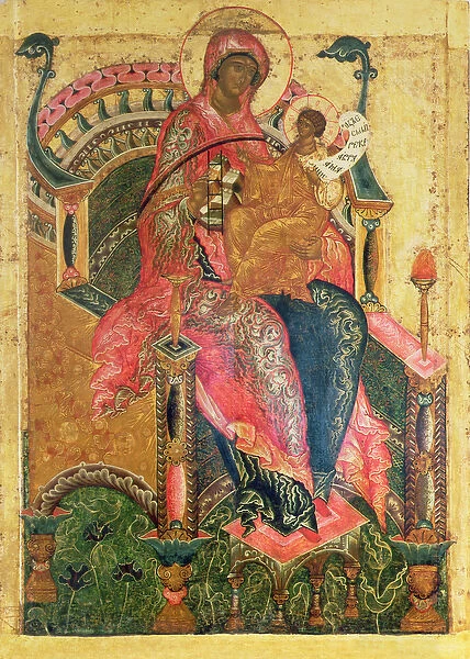 Virgin and Child, Moscow School (tempera on panel)