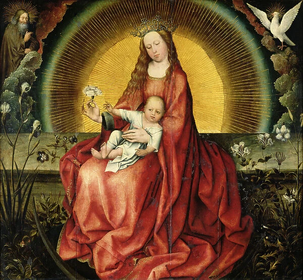 The Virgin and Child (oil on panel)