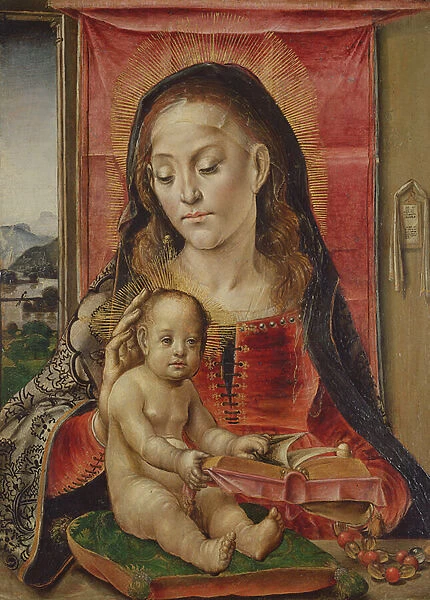 The Virgin and Child (oil on panel)