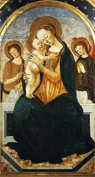 Virgin and Child (oil on wood, 15th century)