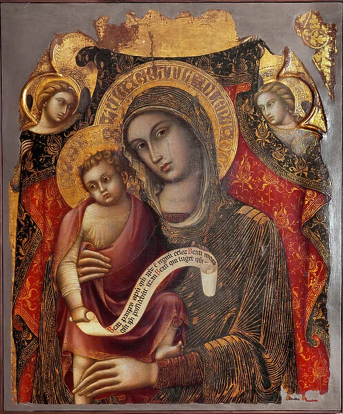 Virgin with child (Painting, 14th century)