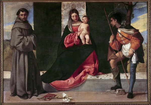 The Virgin and Child between Saint Anthony of Padua (san antonio di padova