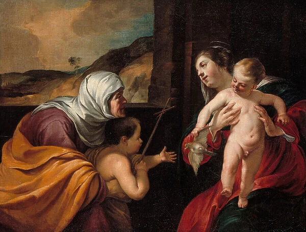 Virgin and Child with Saint Elizabeth and the Infant Saint John the Baptist, 1628-29 (oil on canvas)