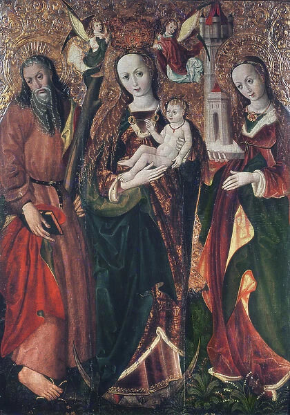 Virgin and Child with Saints Andrew and Barbara, c. 1510 (oil on panel)