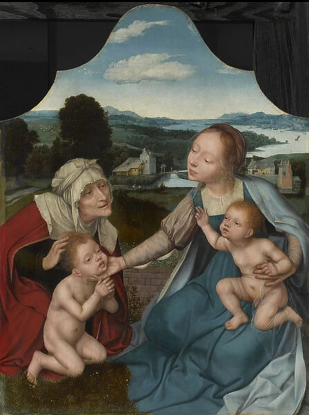 Virgin and Child with Saints Elizabeth and John the Baptist, c. 1520-25 (oil on panel)