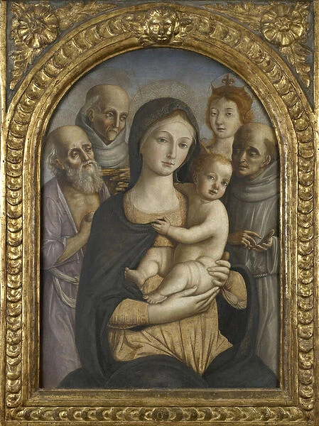 The Virgin and Child with SS. Jerome, Bernardino of Siena