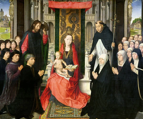 The Virgin and Child with St. James and St. Dominic Presenting the Donors and their Family