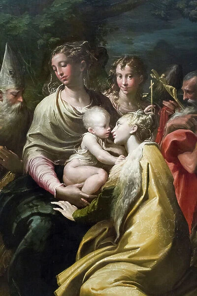 Virgin and Child with St Margaret and other saints, 1529, (oil on panel)