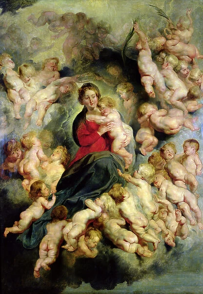 The Virgin and Child surrounded by the Holy Innocents or, The Virgin with Angels