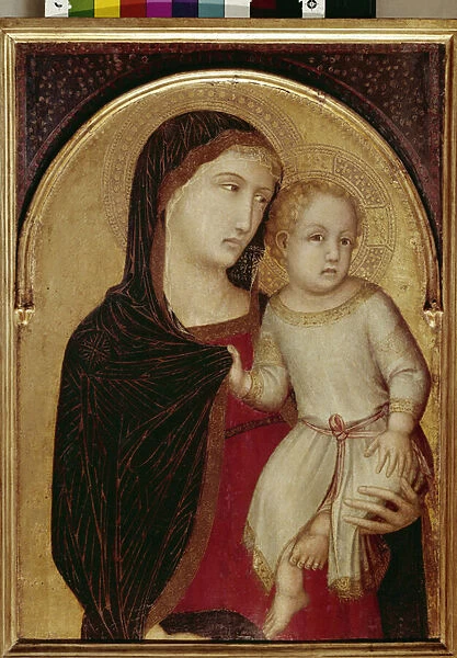 Virgin and Child (tempera and gold leaf on wood, c. 1335)