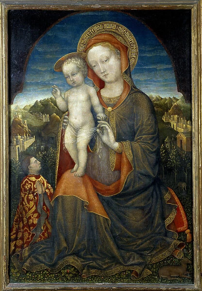 The Virgin of Humility and Child Adores by Lionel d Este (Leonello d