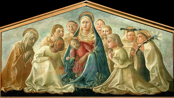 The Virgin of Humility surrounded by saints and angels, c. 1432 (painting)