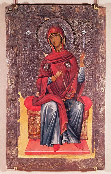 Virgin Mary, from the Annunciation (tempera on panel)
