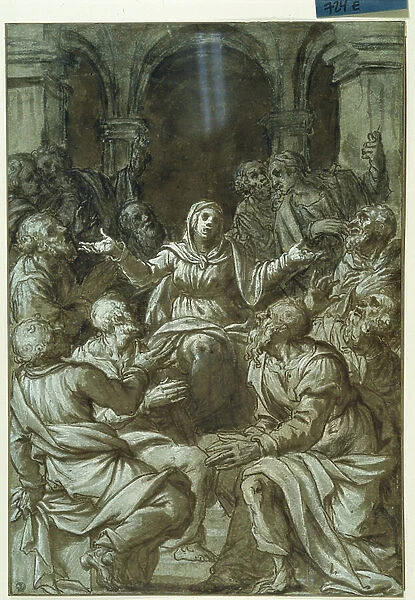 The Virgin Mary with Apostles of Santo Spirito ()