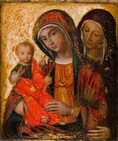 Virgin Mary, Christ and Saint Anne, c. 1500-1600 (oil and panel)