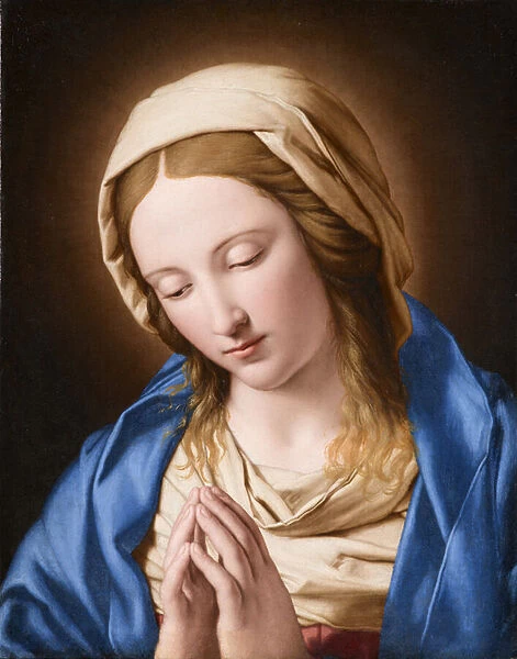 The Virgin in Prayer, ca. 1645-1655 (oil on canvas)