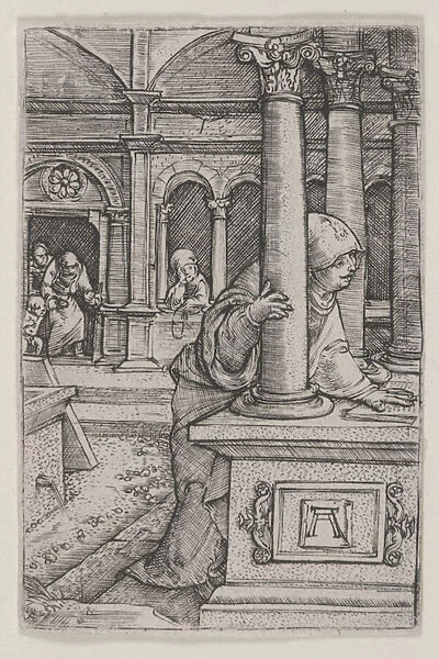 The Virgin Seeking Jesus in the Temple, 1506-1511 (engraving)