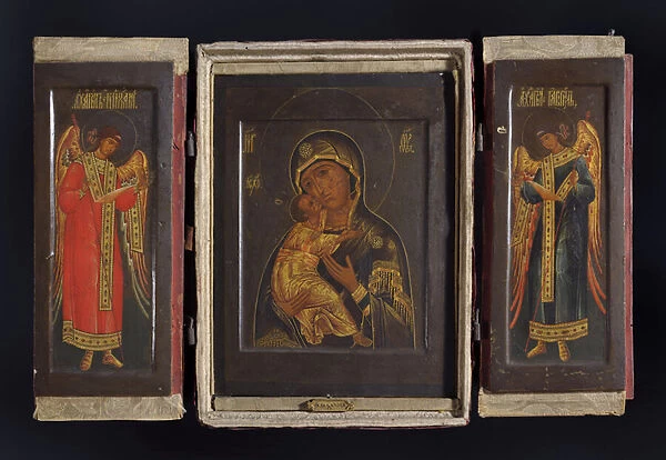 Virgin of Vladimir (pigment and gilding on wood panel)