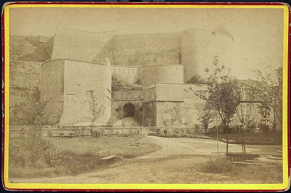 Visby: Fortification of Visby in Gotland Island, 1885