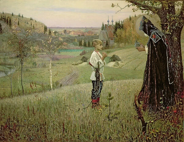 The Vision of the Young Bartholomew, 1889-90 (oil on canvas)