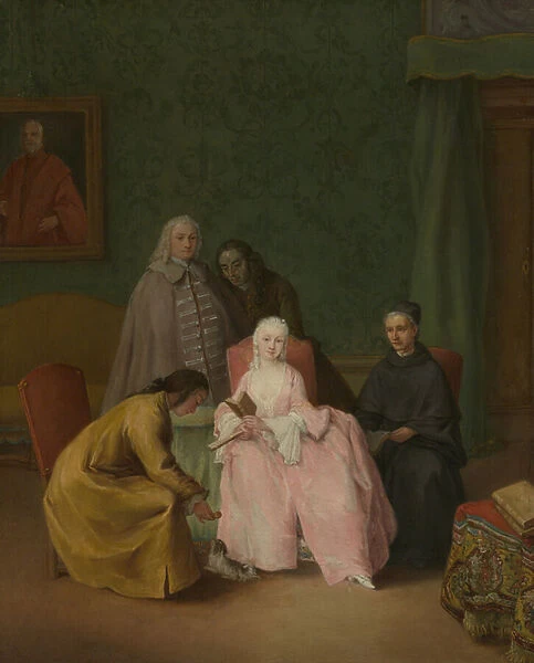 The Visit, 1746 (oil on canvas)
