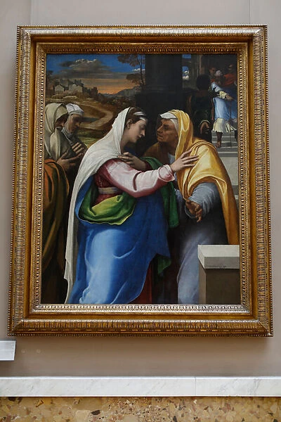 The Visitation, oil on panel transferred to canvas, c. 1519 (oil on canvas)