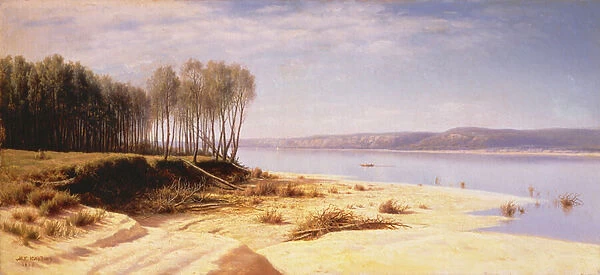 On the Volga, 1880 (oil on canvas)