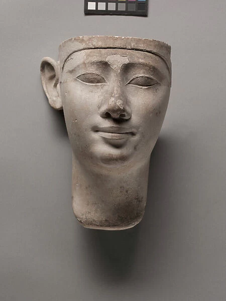 Votive Head of a King, 305-246 BC (limestone)