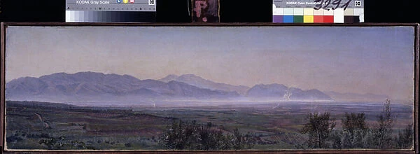 'Vue de la plaine du Po en Italie'Peinture d Alexander Ivanov (1806-1858) 1830-1840 State Russian Museum Saint Petersbourg