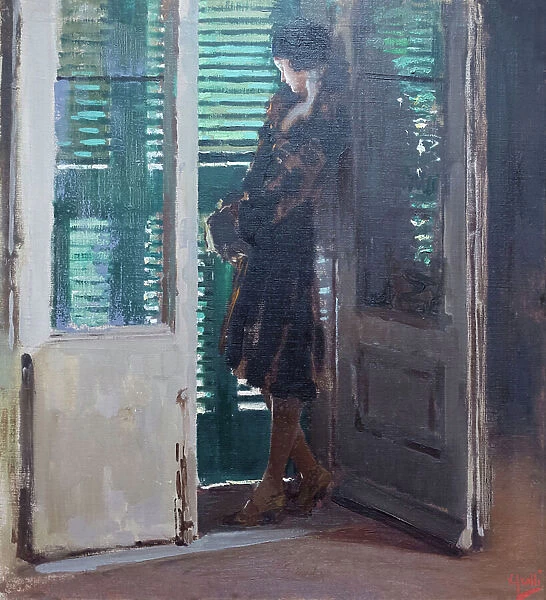 Waiting, 1915-1925, (oil on canvas)