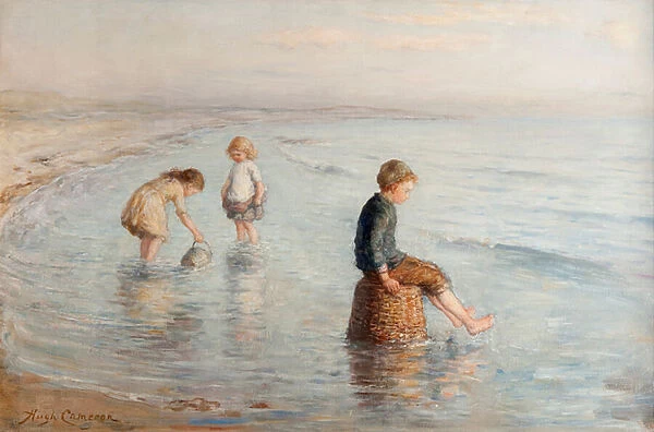 Waiting for the Wave, 19th century (oil on canvas)