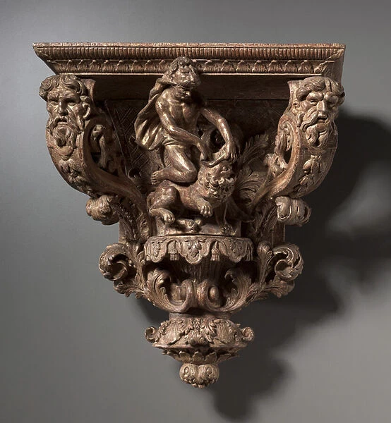 Wall Bracket, 1650-1700 (carved and gilded wood)