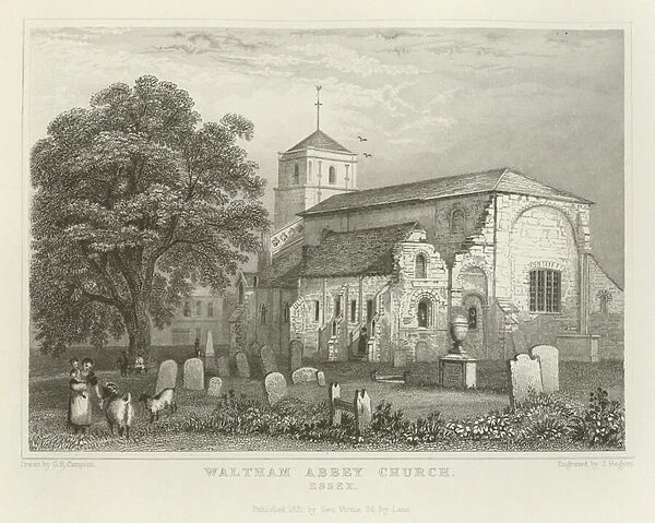 Waltham Abbey Church, Essex (engraving)