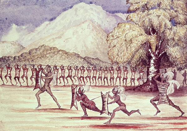 War Dance, illustration from The Albert N yanza Great Basin of the Nile