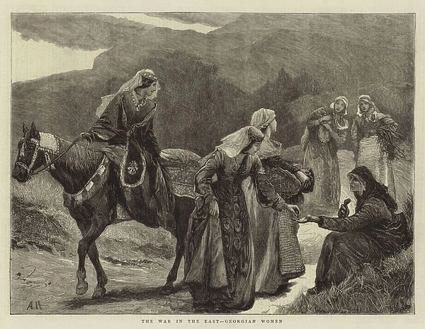 The War in the East, Georgian Women (engraving)