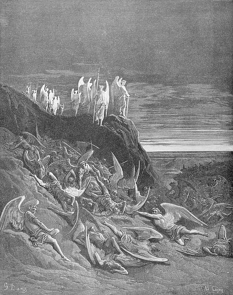 The War in Heaven, from Book VI of Paradise Lost