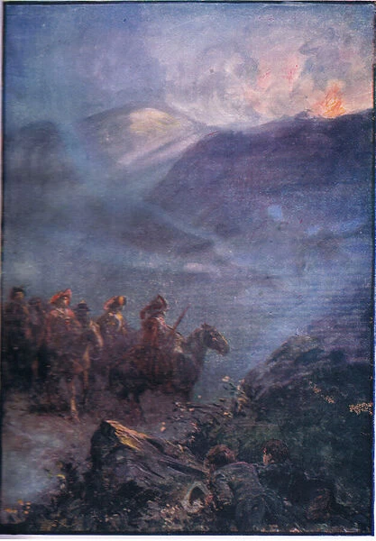 The war path of the Doones, from Lorna Doone pub. by W & R Chambers Ltd