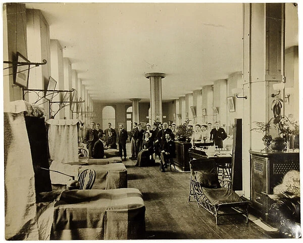 Ward at St. Thomas Hospital, London, c. 1890 (b  /  w photo)