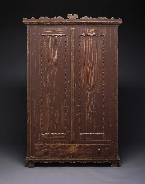 Wardrobe, c.1860 (pine & paint)
