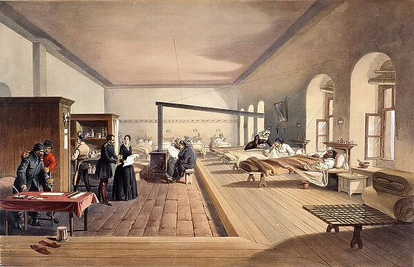 One of the Wards of the Hospital at Scutari, from The Seat of War in the East