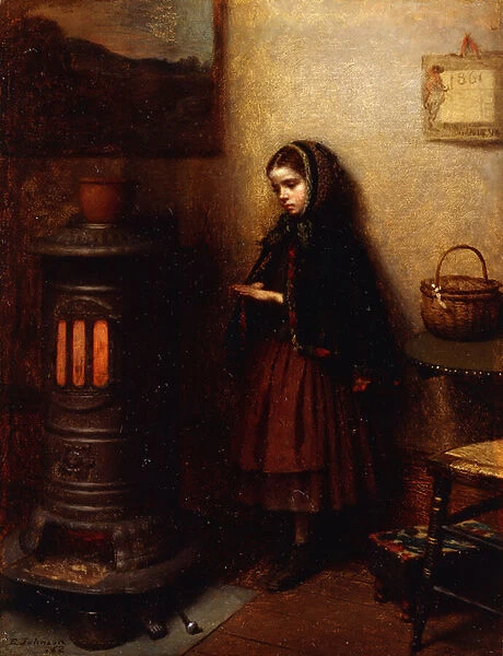 Warming Her Hands, 1862 (oil on canvas)