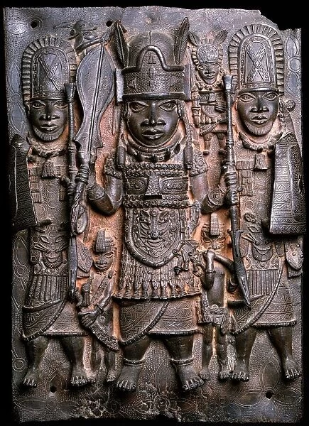 Warrior and attendants (bronze) (see also 412916)