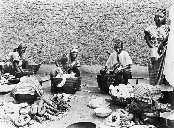 Washing, Senegal, c. 1900 (b  /  w photo)